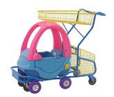 Plastikowy wózek sklep spożywczy dla dzieci Wózek sklepowy dla dzieci Supermarket Stalowy samochodzik