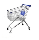 Wózek sklepowy z drutu stalowego Artykuły spożywcze, supermarket Koszyk składany z drutu z siedziskiem