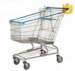 Srebrny wózek na zakupy spożywcze / metalowy supermarket Koszyk 100 kg
