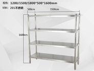 Metalowe półki do przechowywania ze stali nierdzewnej do magazynów / chłodni ISO9002