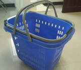 Koszyk na zakupy detaliczne z kółkami / składanymi plastikowymi schowkami Kosze na zakupy