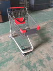 Powlekany metalowy stalowy sklep spożywczy Wózek na zakupy z 4 kółkami, SGS / ISO9002