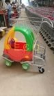 Wózek sklepowy z supermarketami dla dzieci z zabawkami i siedziskiem dla dziecka