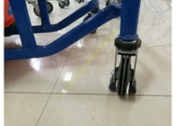 Rozkładany metalowy wózek na zakupy w supermarkecie, wózek dziecięcy z plastikiem