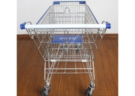 Supermarket Wózek metalowy na kółkach 4 koła na zakupy do sklepu