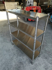 Metalowe półki do przechowywania ze stali nierdzewnej do magazynów / chłodni ISO9002